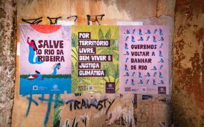 Campanha Salve o Rio da Ribeira ganha os muros de São Luís